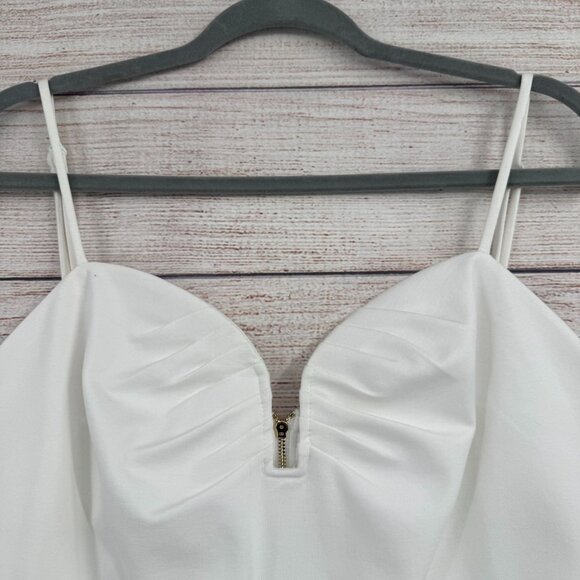 eri + ali Anthropologie Scoop Neck Tank Top Women's Size Large White NEW - Picture 3 of 11